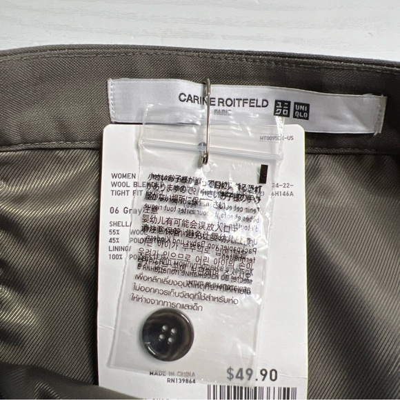 Uniqlo x Carine Roitfeld Tight Fit Pencil Skirt Womens 2 Wool Knee Length - Picture 9 of 16